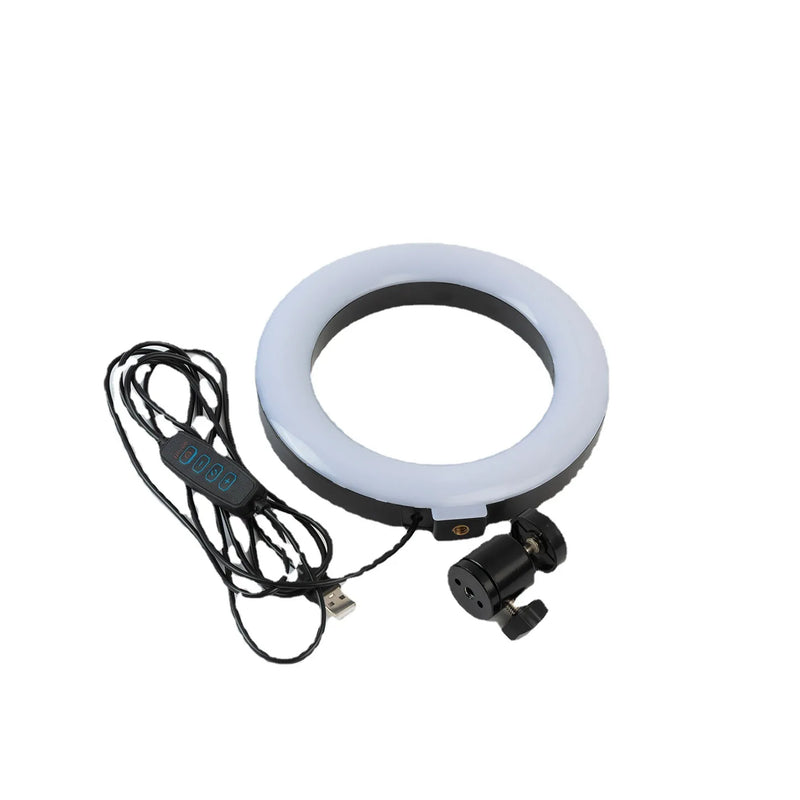 Iluminador de Mesa DAFUSHOP Ring Light LED 16cm com Tripé