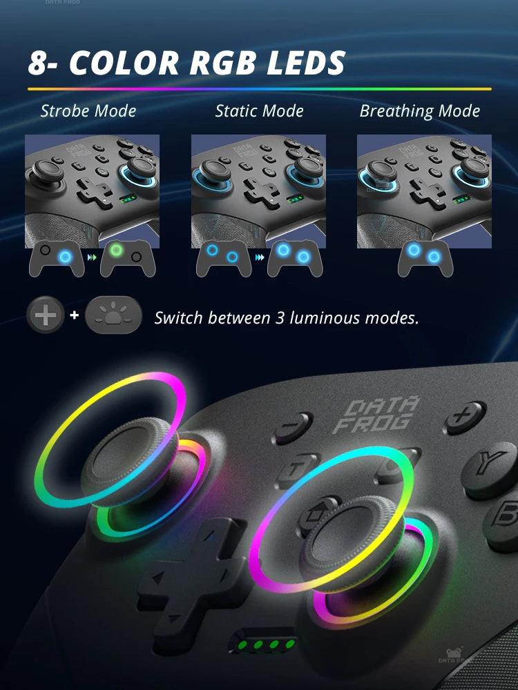 Controle Pro Wireless DATA FROG para Switch/Switch